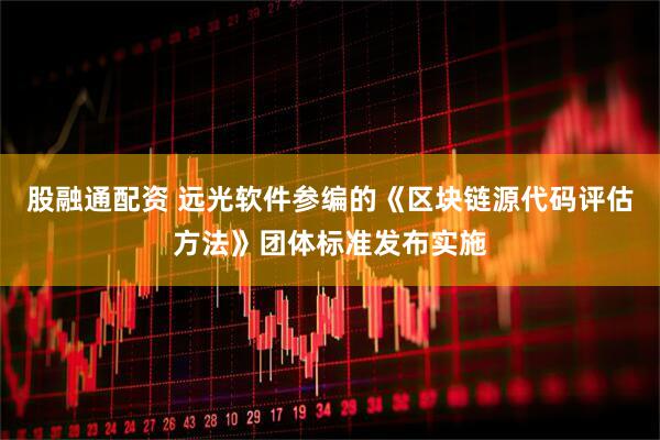 股融通配资 远光软件参编的《区块链源代码评估方法》团体标准发布实施
