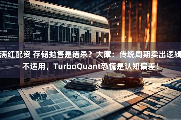 满红配资 存储抛售是错杀？大摩：传统周期卖出逻辑不适用，TurboQuant恐慌是认知偏差！